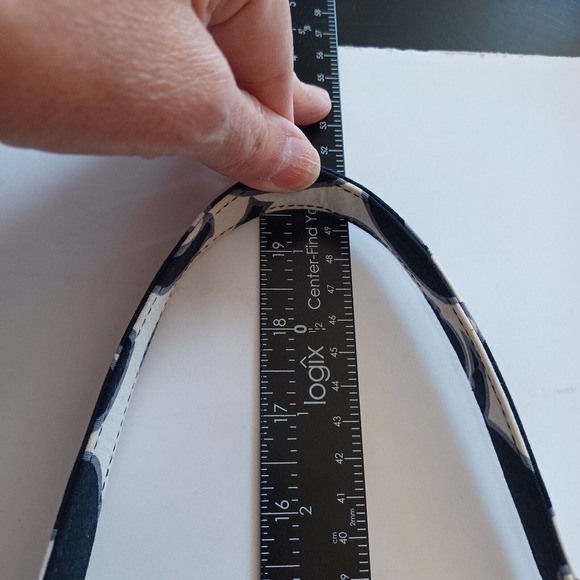 Vera Bradley JULIA Satchel in Night & Day Crossbody Strap Black and White - Picture 12 of 12